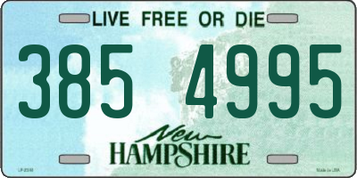 NH license plate 3854995