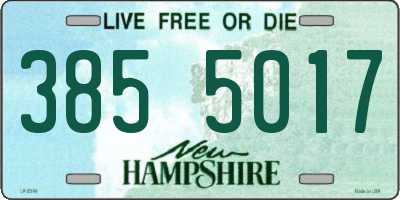 NH license plate 3855017