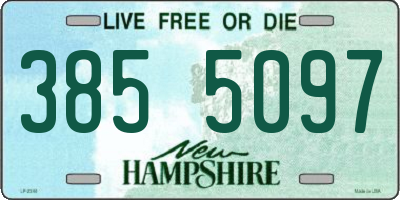NH license plate 3855097
