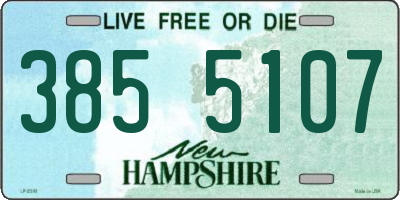 NH license plate 3855107