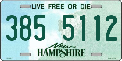 NH license plate 3855112