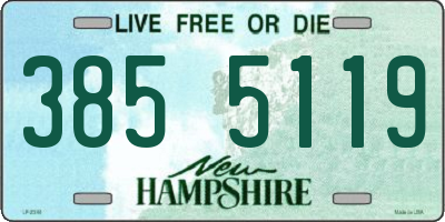 NH license plate 3855119