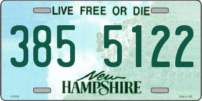 NH license plate 3855122