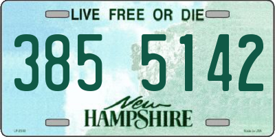 NH license plate 3855142