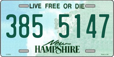 NH license plate 3855147