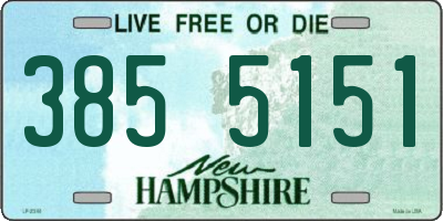 NH license plate 3855151
