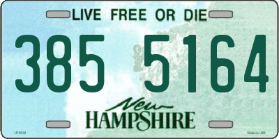NH license plate 3855164