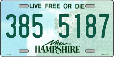 NH license plate 3855187