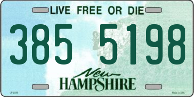 NH license plate 3855198