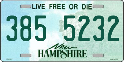 NH license plate 3855232
