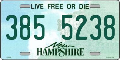 NH license plate 3855238