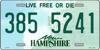 NH license plate 3855241