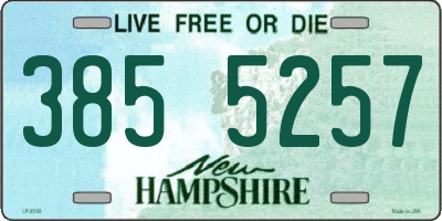 NH license plate 3855257