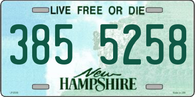 NH license plate 3855258