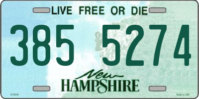 NH license plate 3855274