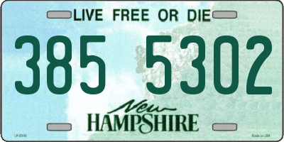 NH license plate 3855302