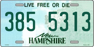 NH license plate 3855313