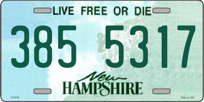 NH license plate 3855317