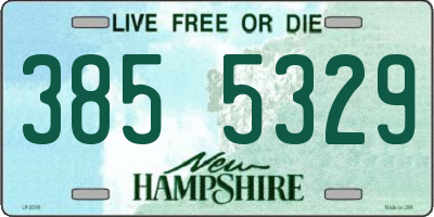 NH license plate 3855329