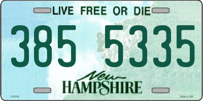 NH license plate 3855335