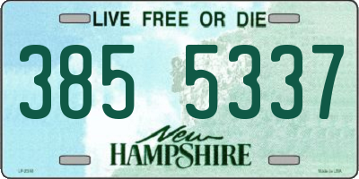 NH license plate 3855337