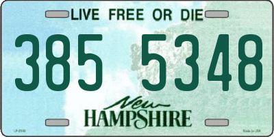 NH license plate 3855348
