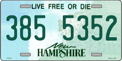 NH license plate 3855352