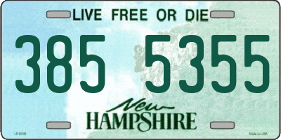 NH license plate 3855355