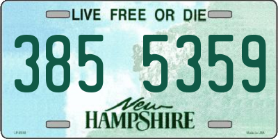 NH license plate 3855359