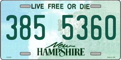 NH license plate 3855360