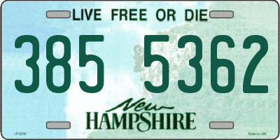 NH license plate 3855362