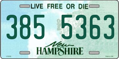 NH license plate 3855363