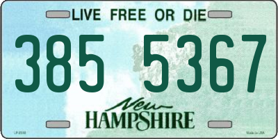 NH license plate 3855367
