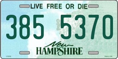 NH license plate 3855370