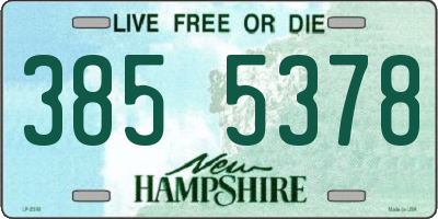 NH license plate 3855378