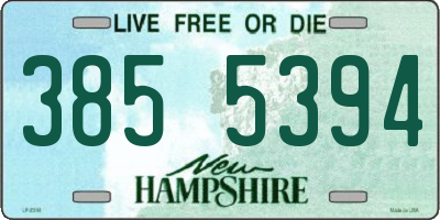 NH license plate 3855394