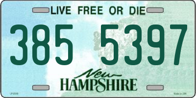 NH license plate 3855397