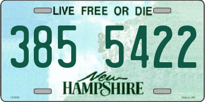 NH license plate 3855422