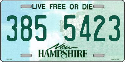 NH license plate 3855423