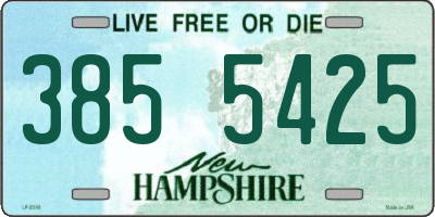 NH license plate 3855425