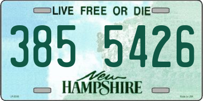 NH license plate 3855426