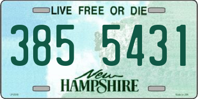 NH license plate 3855431