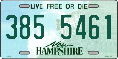 NH license plate 3855461
