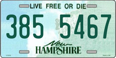 NH license plate 3855467