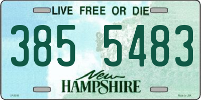NH license plate 3855483
