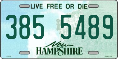 NH license plate 3855489