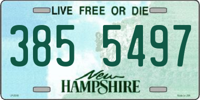 NH license plate 3855497