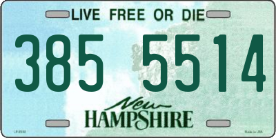 NH license plate 3855514