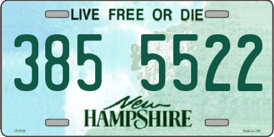NH license plate 3855522