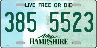 NH license plate 3855523